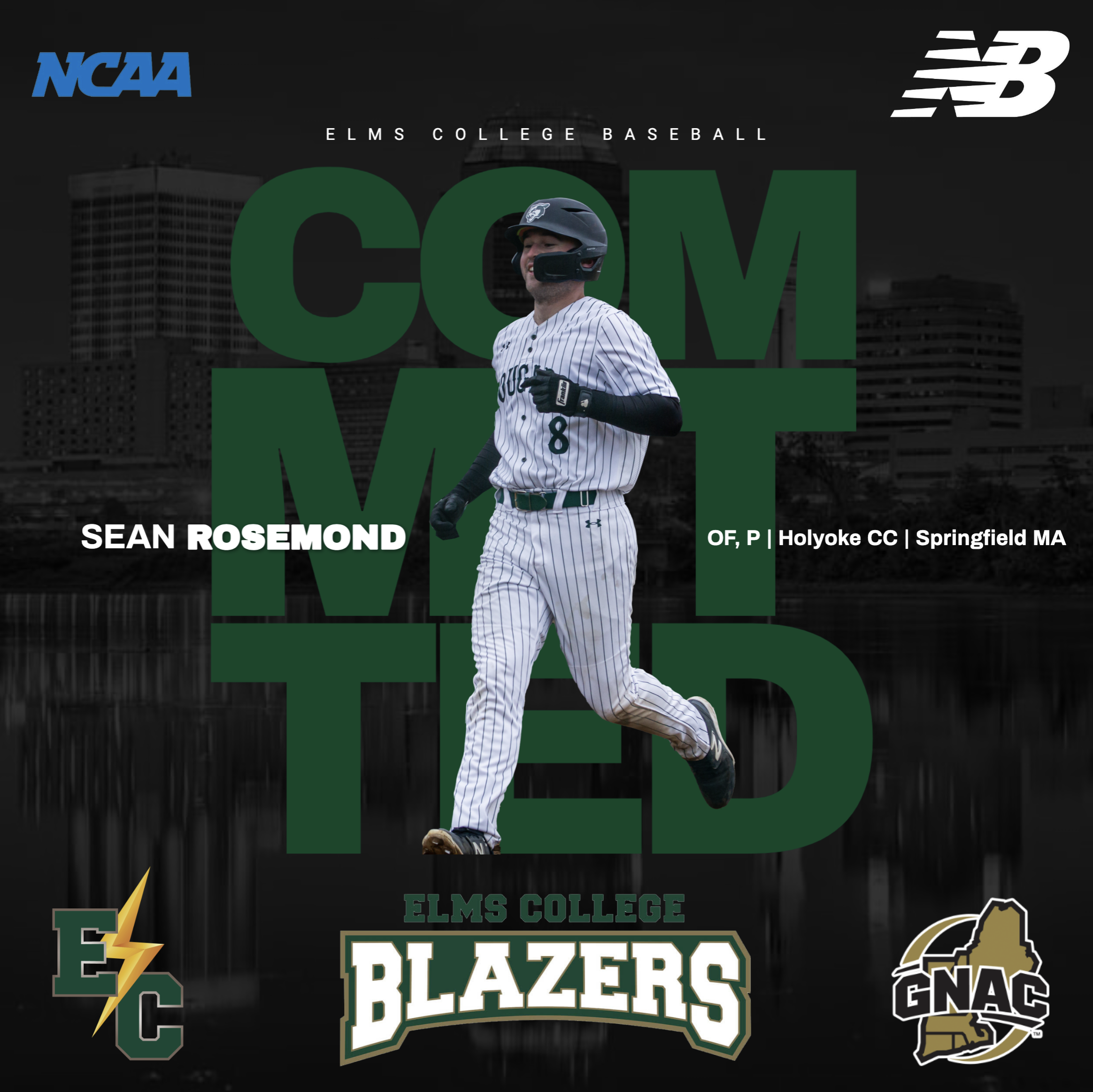 Sean Rosemond commits to Elms College
